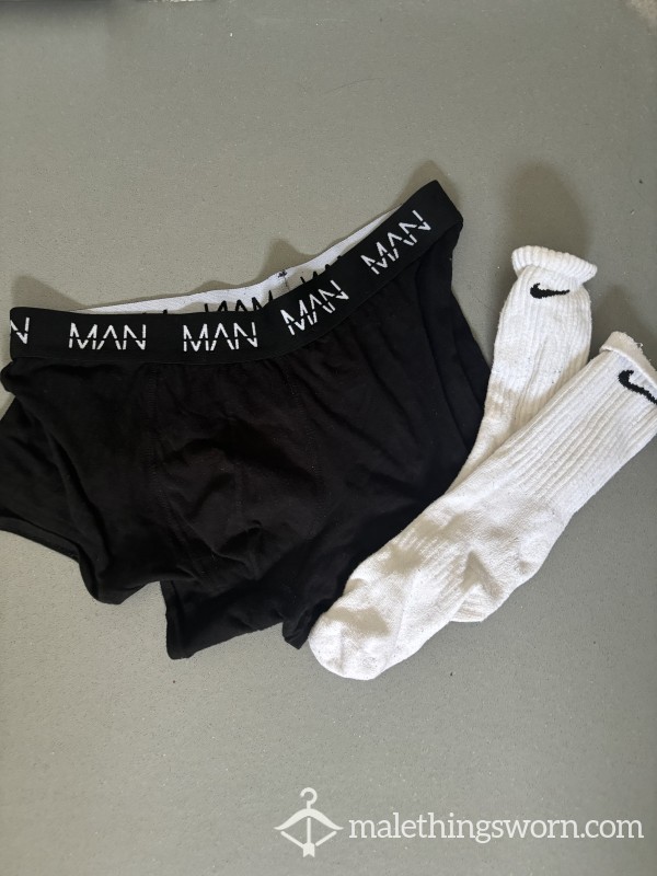 Sweaty Teen Boxers And Socks Set