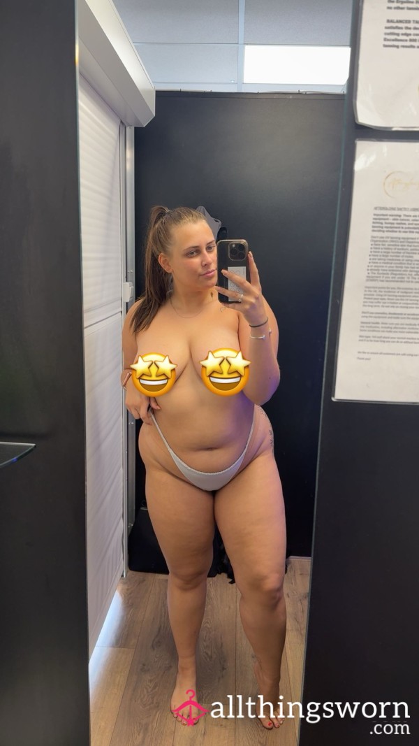 Sweaty Thong Worn All Day And On 10 Minute Sunbed ☀️