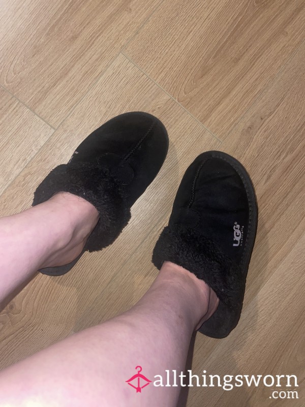 Sweaty UGG Slippers Worn Without Socks