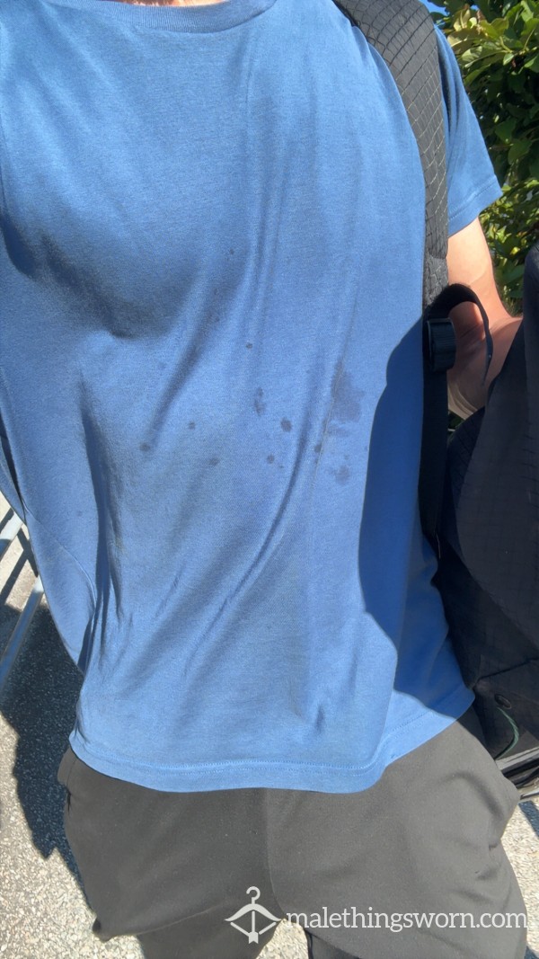 Sweaty Uniqlo Cotton Shirt (Blue)