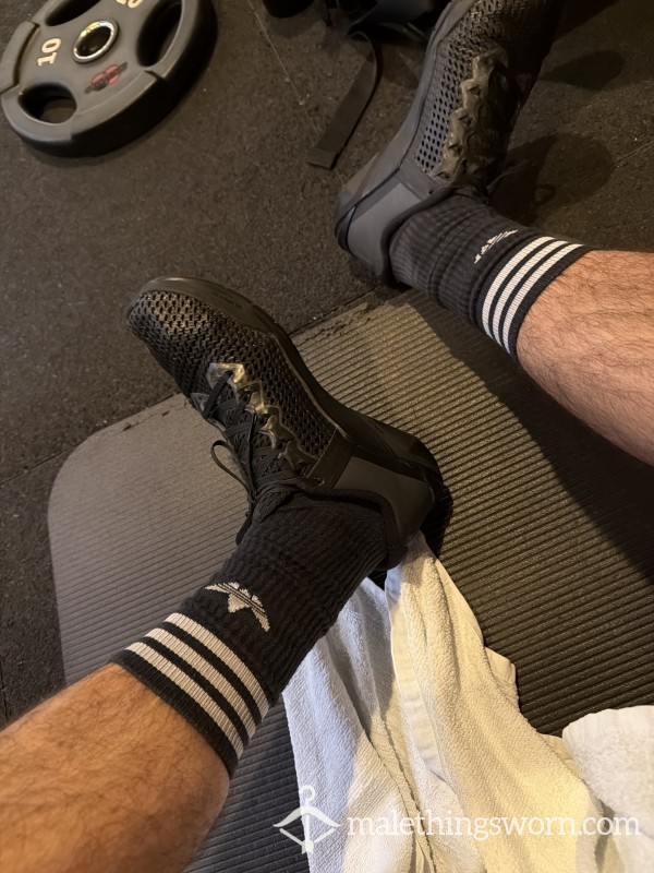 Sweaty Used Adidas Socks