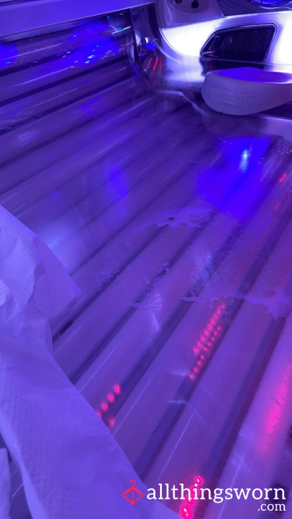 Sweaty Used Sunbed Tissue