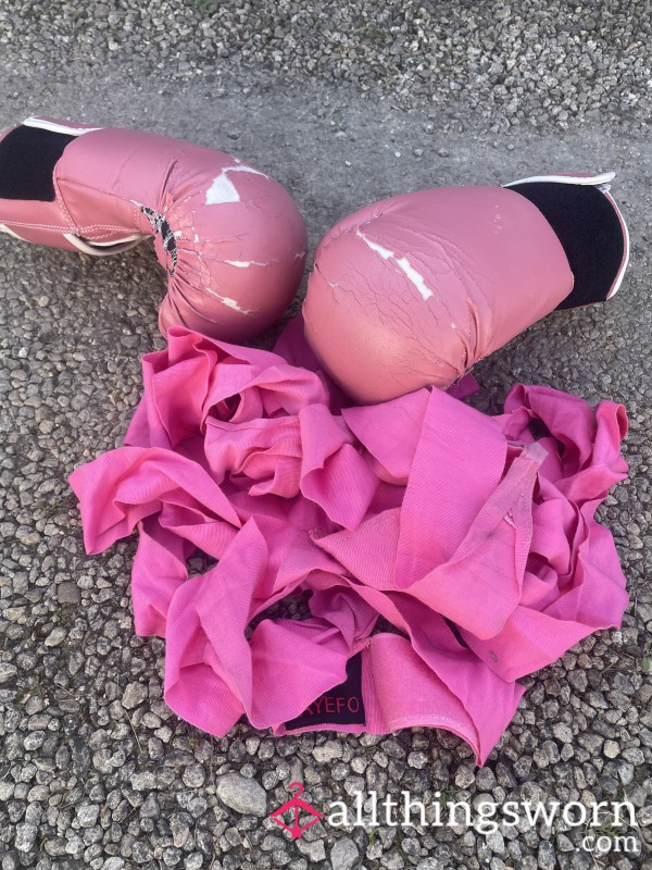 🥊Sweaty Well-worn Boxing Wraps And Gloves🥊