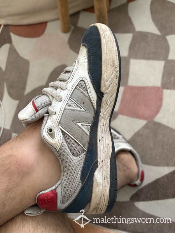 Sweaty, Well-worn Used Trainers