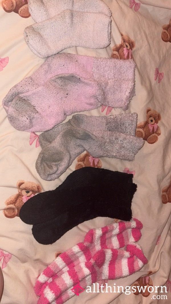 Sweaty Wet Fluffy Socks, Well Worn