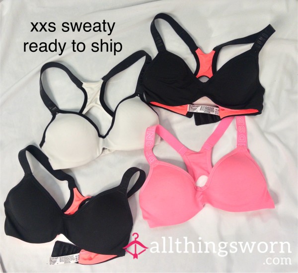 Sweaty Wet Sports Bra Xxs Ready To Ship