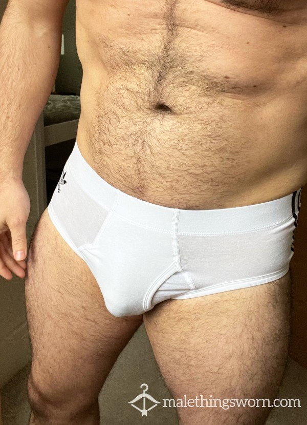 Sweaty White Adidas Briefs