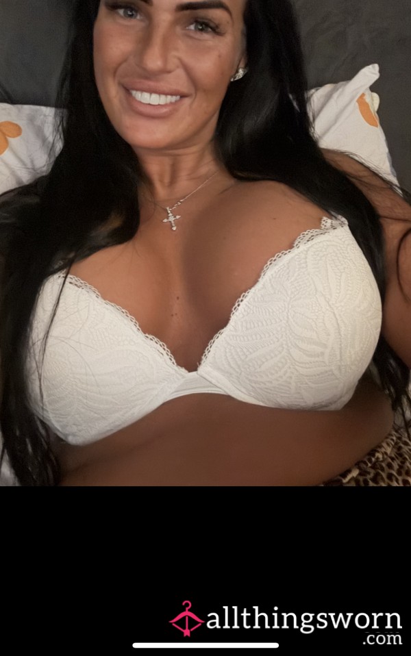 Sweaty White Bra