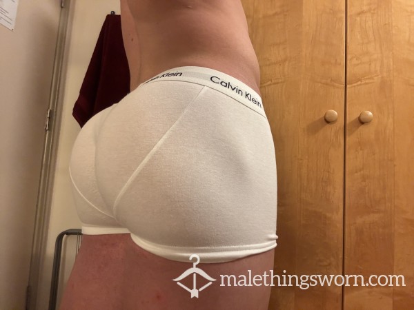 Sweaty White Calvin Kleins