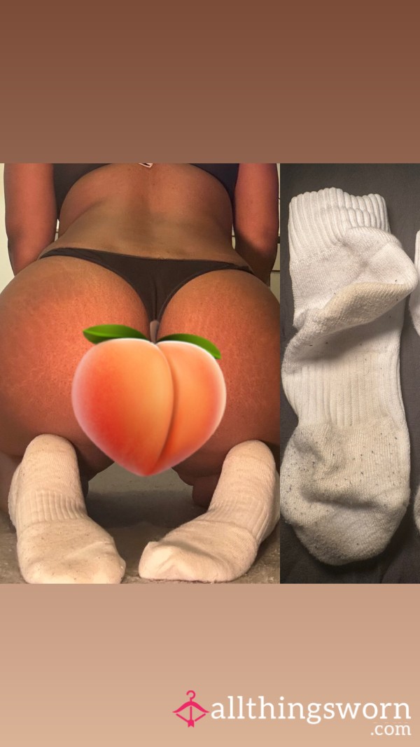 Sweaty White Gym Socks