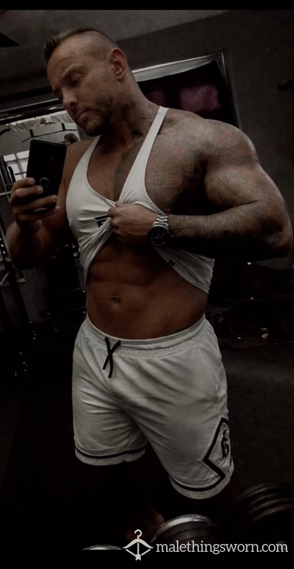 Sweaty White Gym Tanktop