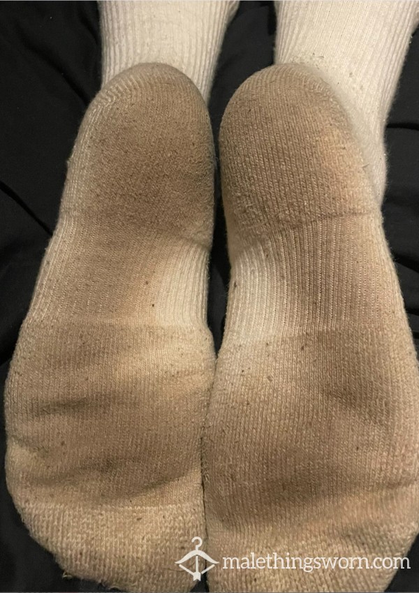 Sweaty White Nike Socks