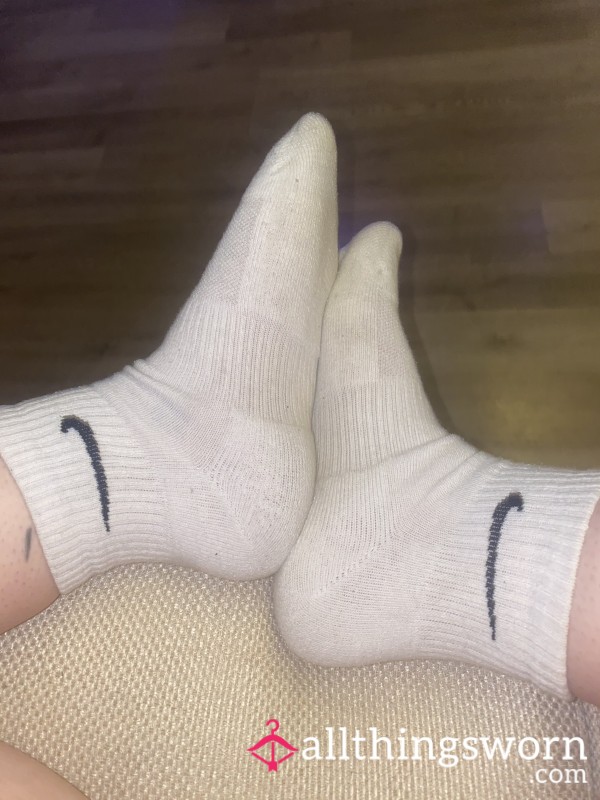 Sweaty White Nike Socks💦