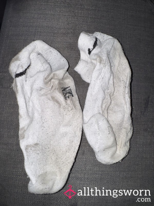 Sweaty White Socks Worn For The Day
