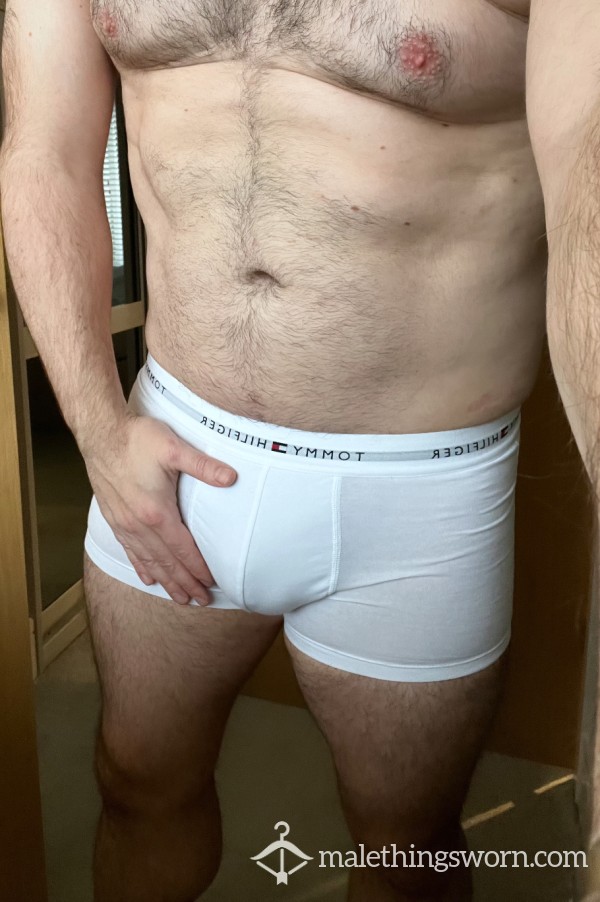 Sweaty White Tommy H Boxers