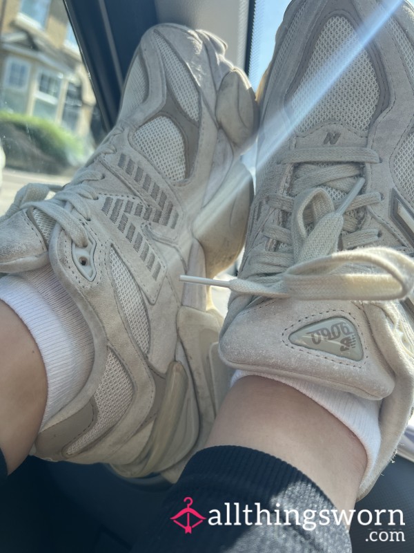 Sweaty White Trainer Socks