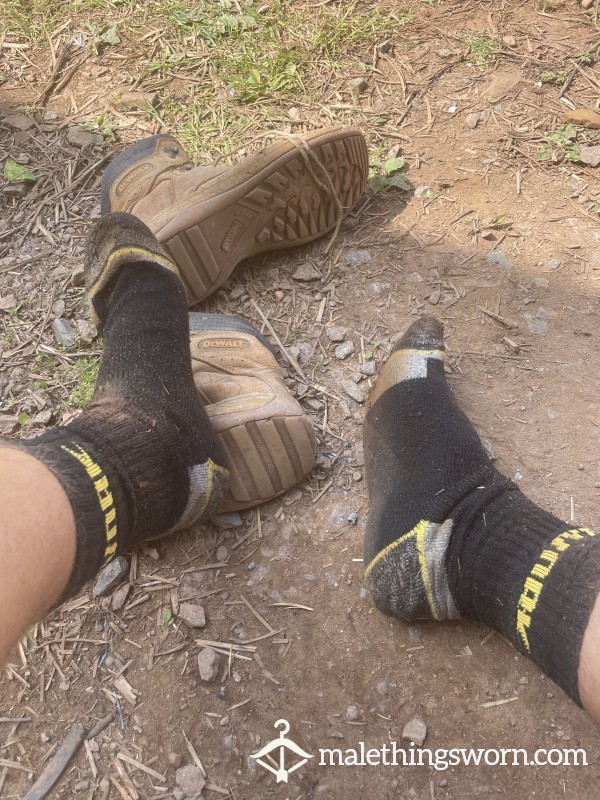 Sweaty Work Socks- 8hrs On Site Wear In The Sun