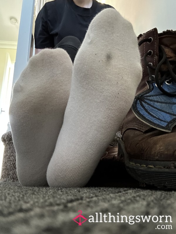 Sweaty Work Socks Worn With Winter Boots