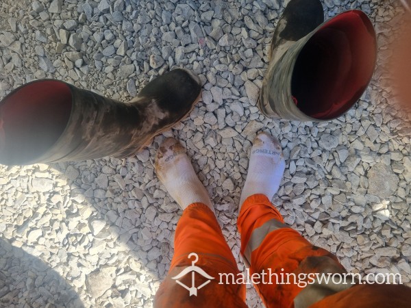 Sweaty Work Worn Socks, 26 Degrees On Site