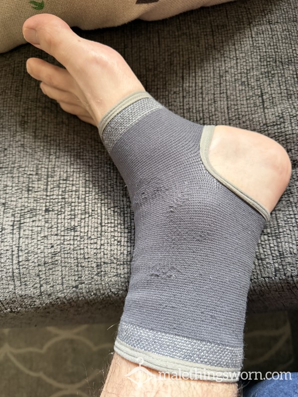 Sweaty Worn Ankle Brace