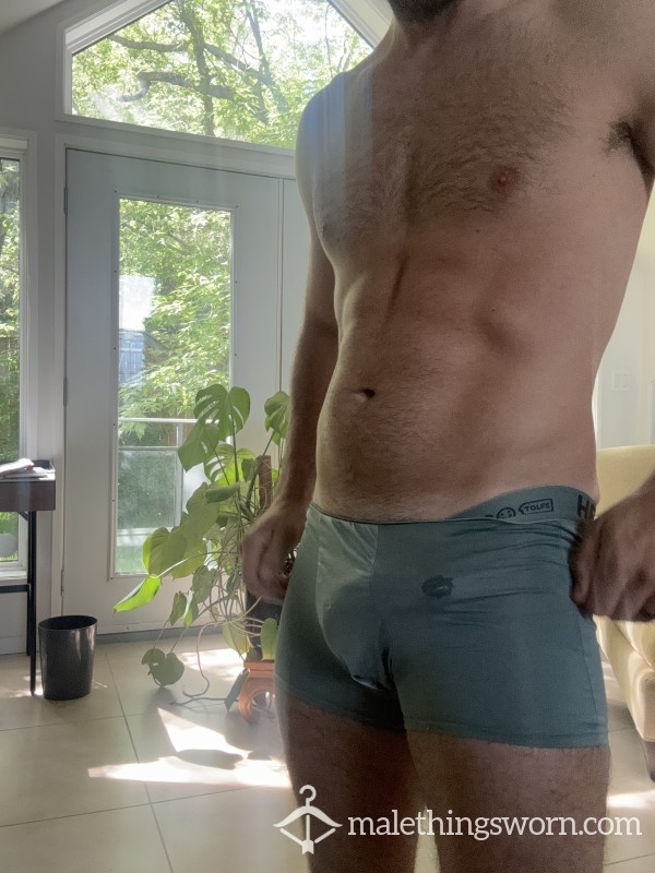 Sweaty Worn Boxer Briefs – Musky, Worked-In & Pre-c*m
