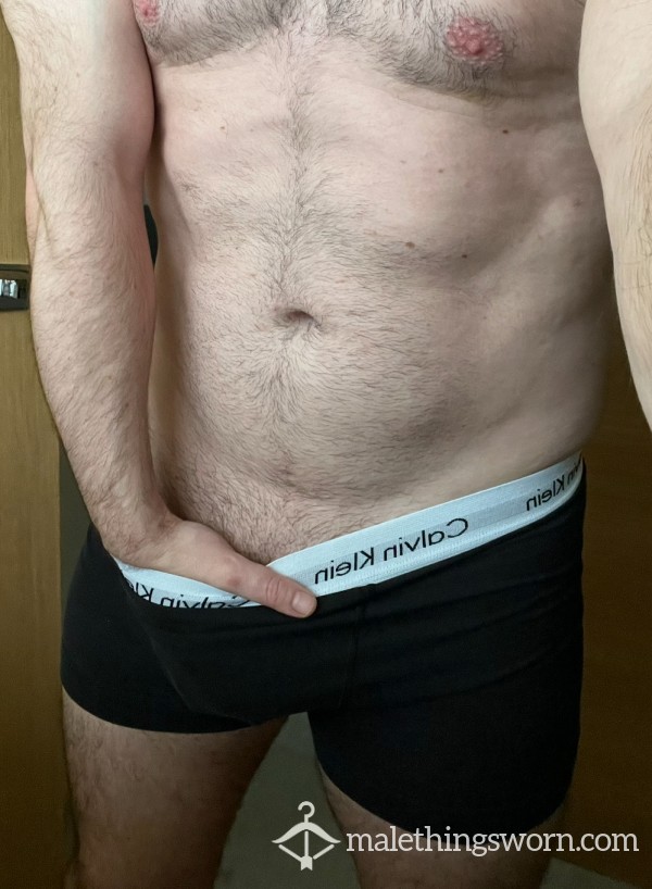 Sweaty Worn CK Boxers (White Band)