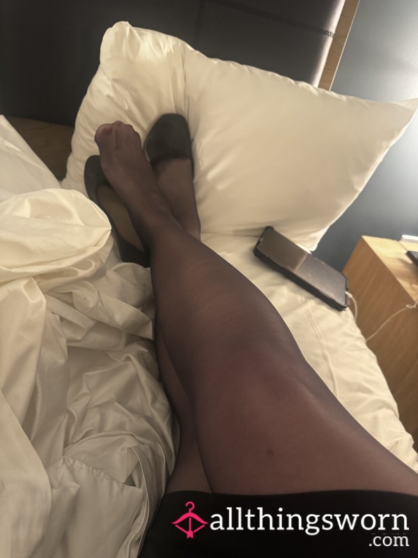 Sweaty Worn Flight Attendant Cabin Flats