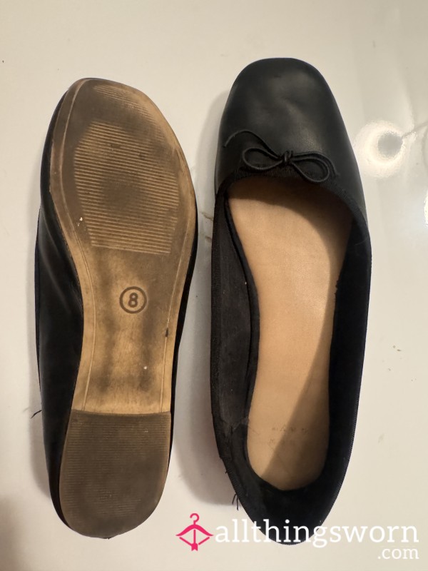 Sweaty Worn Flight Attendant Cabin Flats