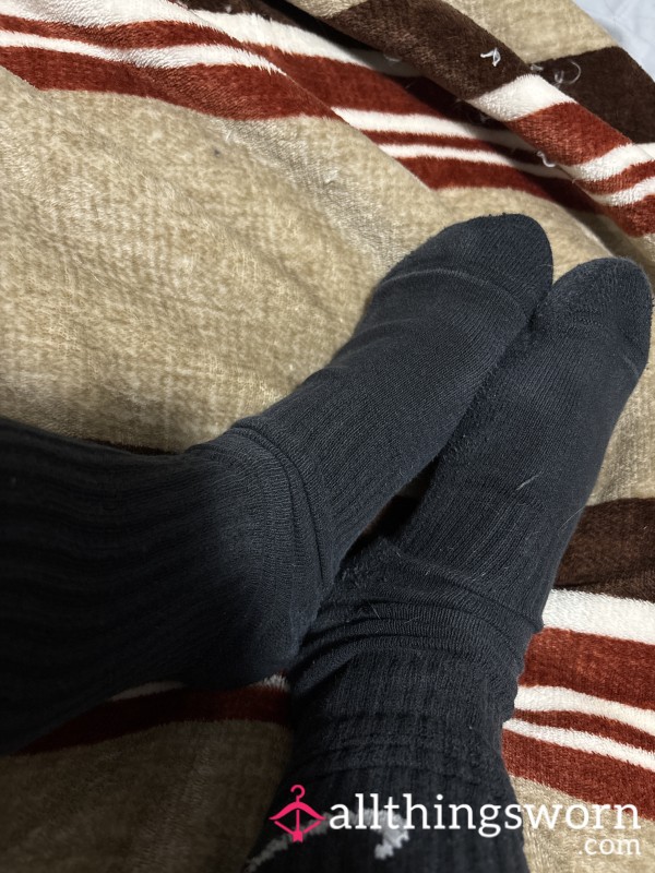 Sweaty, Worn Socks That I Had On For A 12 Hour Shift