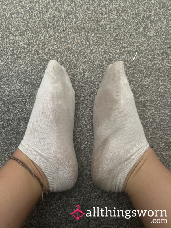 Sweaty Worn Trainer Socks