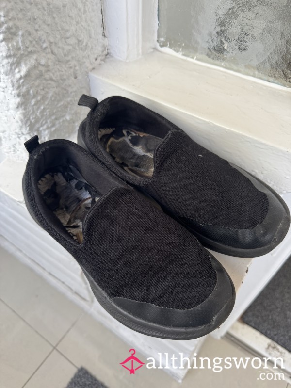 Sweaty & Worn Work Shoes - Size 5
