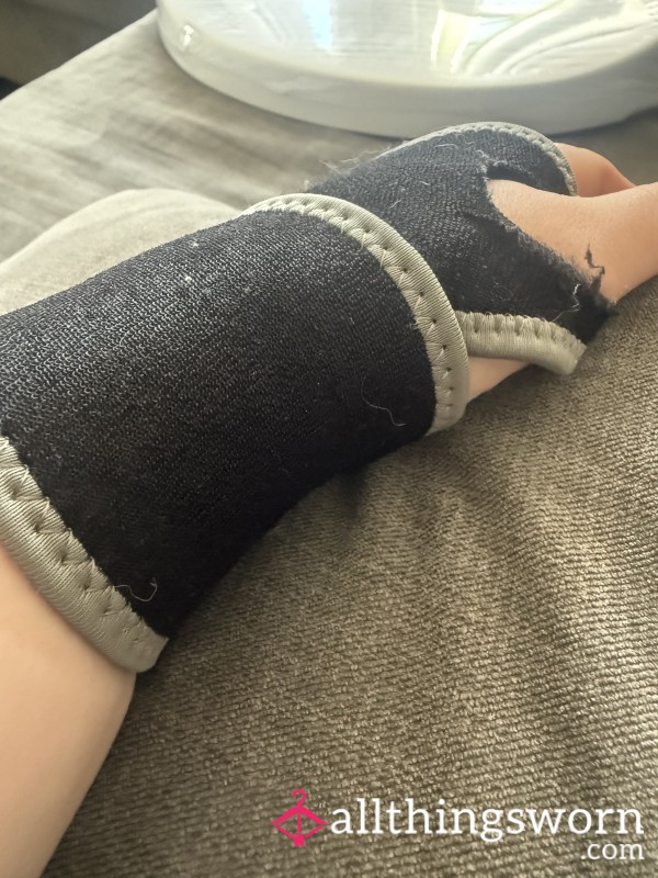 Sweaty Worn Wrist Band Support