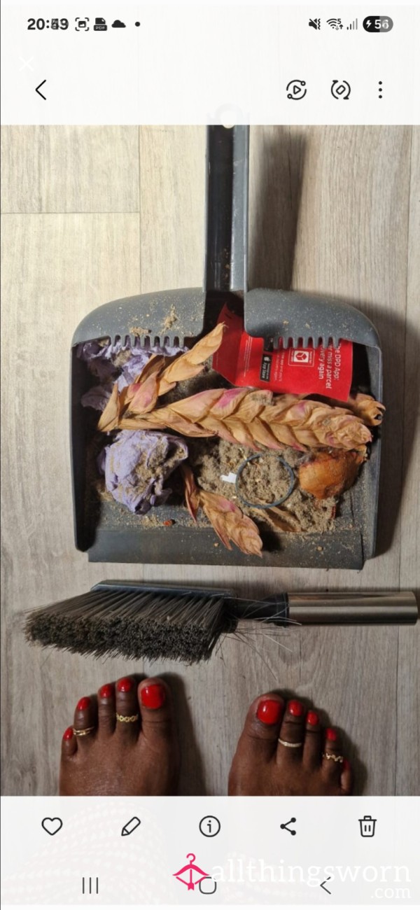 🧹 Sweepings Of Sin — Filthy Floor Trash Haul 😈🦶🏾🗑️