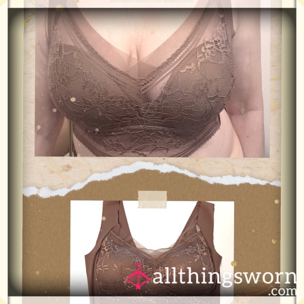 Sweet Cocoa Colored Pull Over Bra With Fully Padded Cups