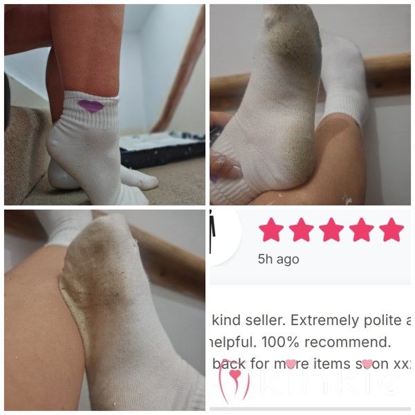 Sweet Heart Ankle Socks 🖤 Painted Up To 12ft High