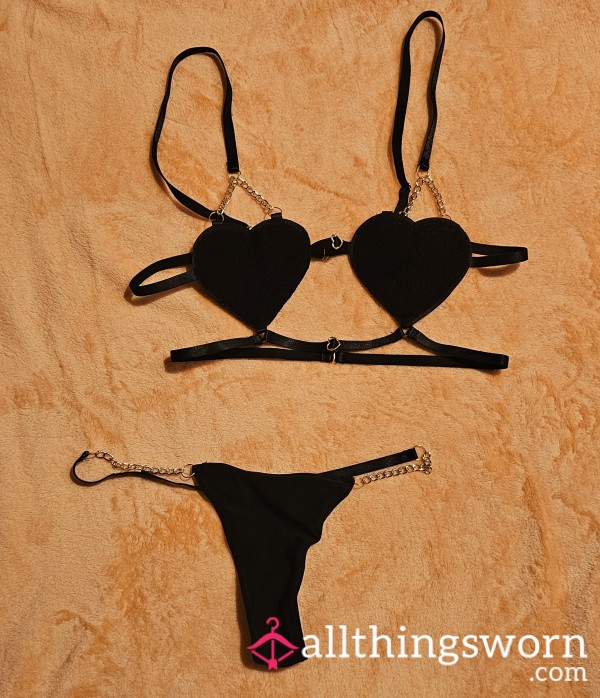 Sweet Heart Lingerie Set 💕 – 24H Worn