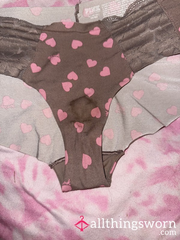 Sweet Heart Panties With A Soaking Wet