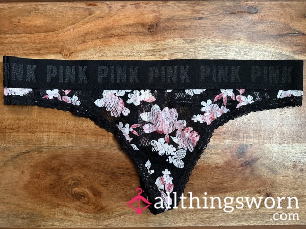 Sweet & Lacy 💗 Worn Victoria’s Secret PINK Thong