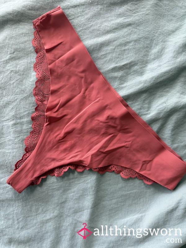 Sweet N Sweaty 🥵 Red Lace Thong
