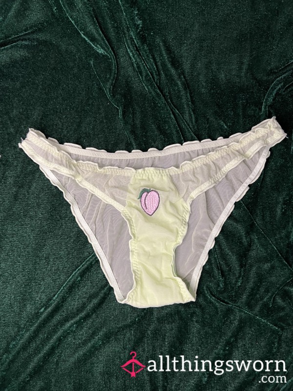 Sweet Peach Green Panties