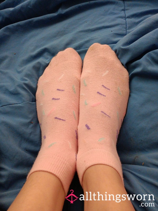 Sweet Pink Socks Hugging My Feet Just For You 💕