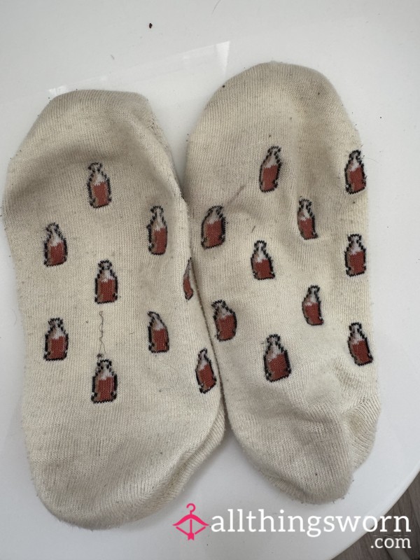 Soft Steps, Secret Scent – Worn Cola BottleSocks - Sweet, Sweaty, Dirty Socks