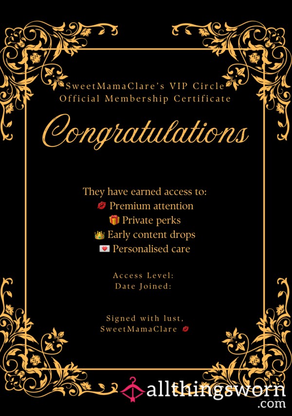 💎 SweetMamaClare’s VIP Club 💎