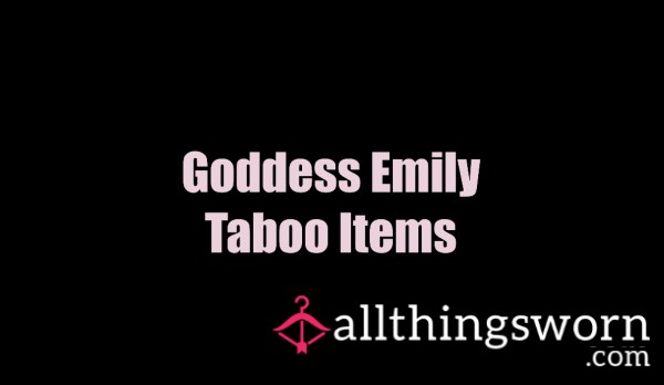 Taboo Items