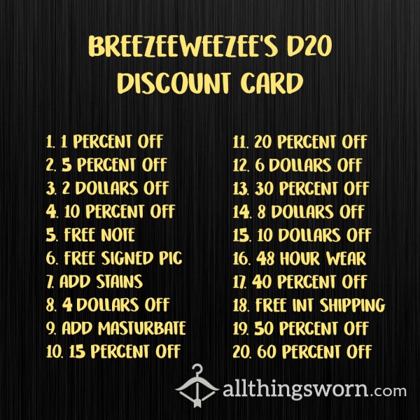 Take Your Chance On A DISCOUNT (Physical Items Only)