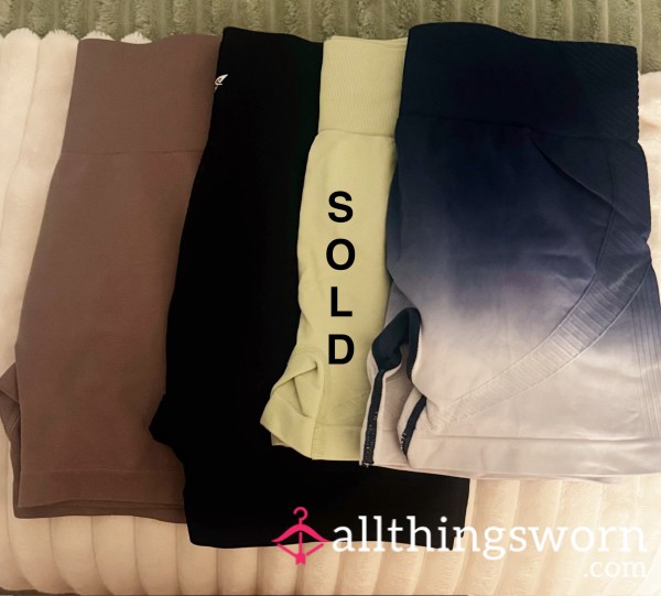 *30% Off - Now Only £21* …… Take Your Pick From My Workout Shorts 💦 And Then Tell Me How Sweaty You Want Them 🤤😈
