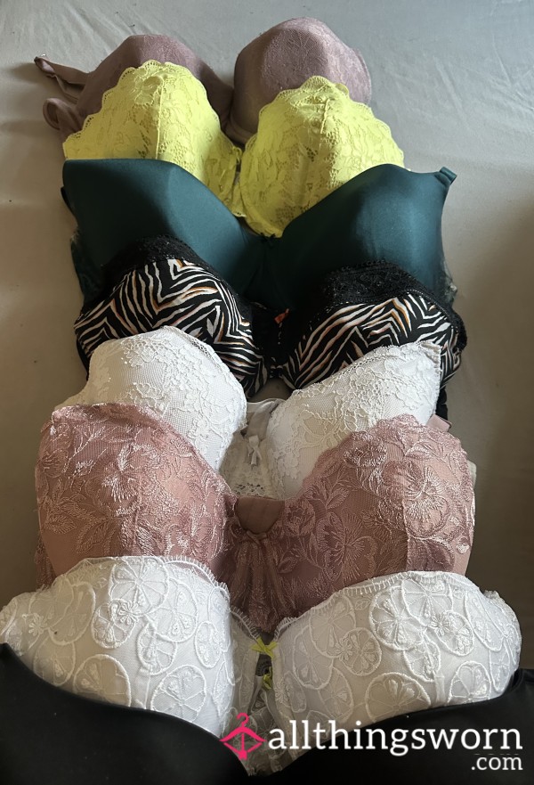 Take Your Pick 😉 Well Worn Bras (40F/G)