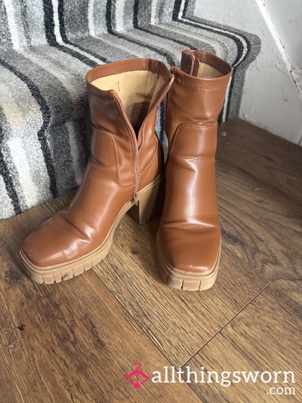Taking Boots Off After A Day At Work