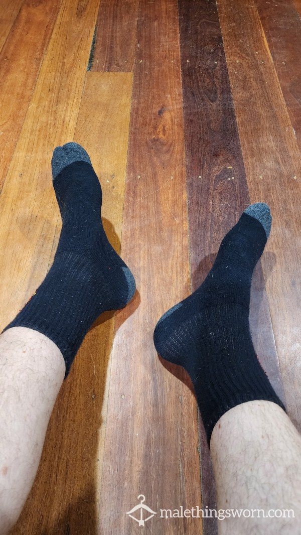 Taking My Socks Off And Stretching My Toes After A Hard Session.