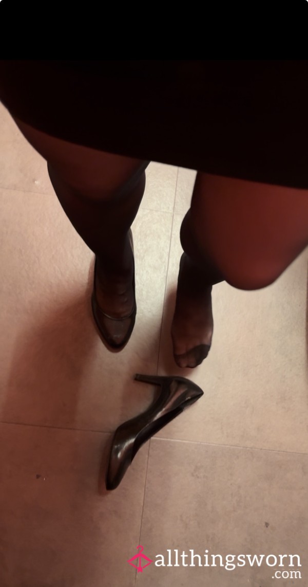Take Off My Waitress Heels With Me And Show U My Sweaty Footprints